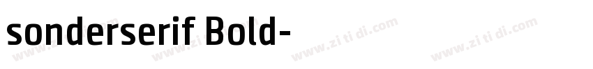sonderserif Bold字体转换